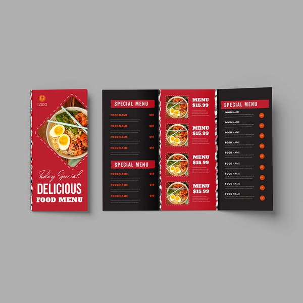 Folded Menu Cards (Brochure)