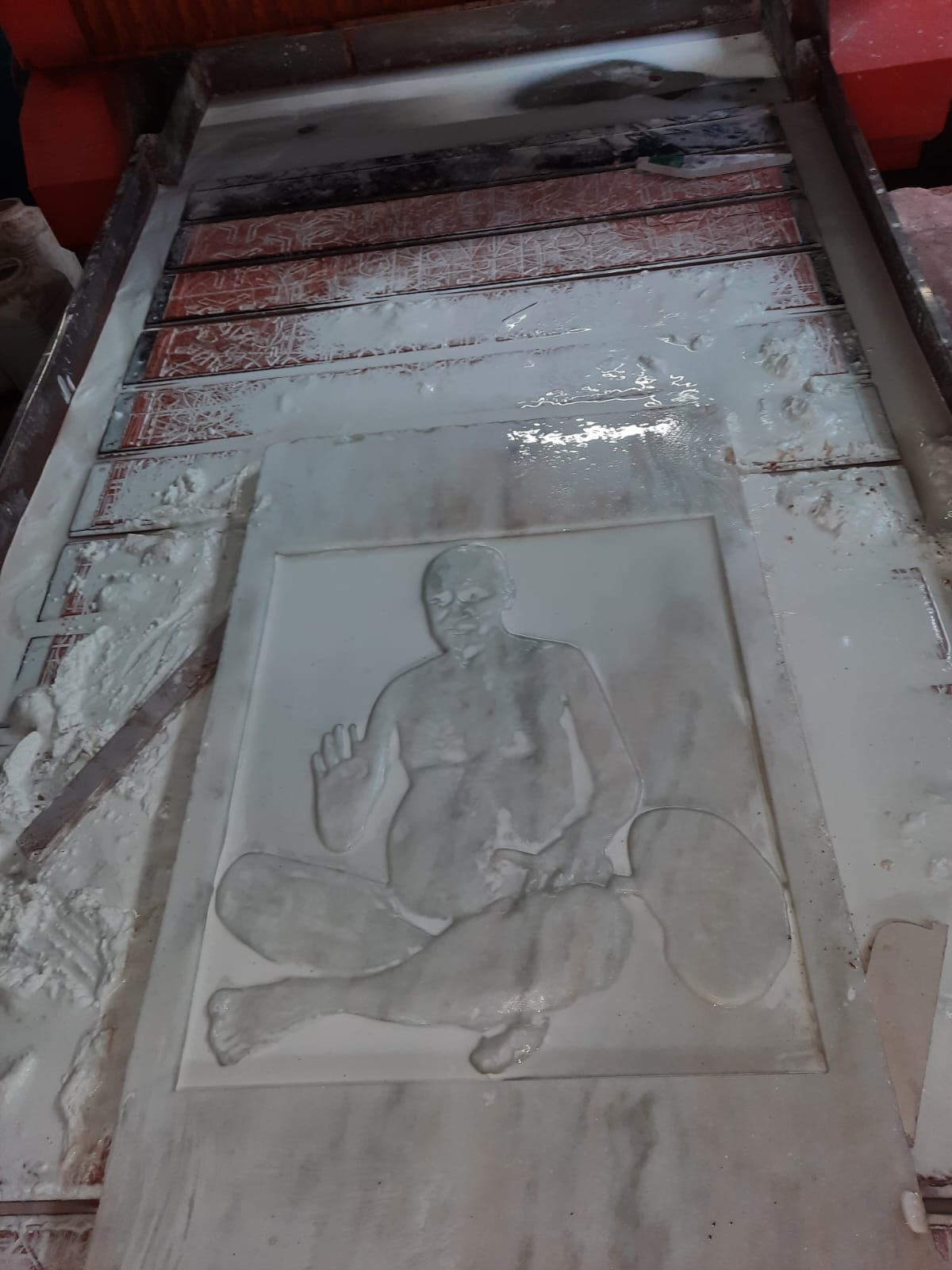 Photos on marble